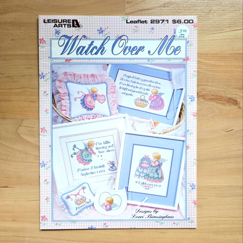Leaflet Cross Stitch Leisure Arts "Watch Over Me"